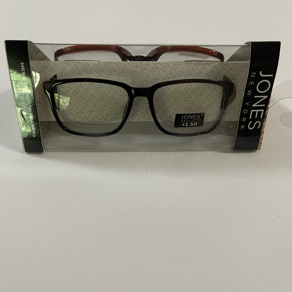 Jones New York Men’s Designer Reading Glasses 3 Pieces +1.50 New